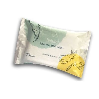 Oczyszczające skórę naturalne chusteczki nawilżane Aloe Vera do rąk / twarzy